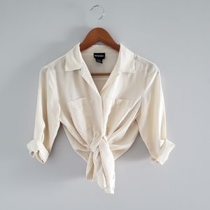 Vintage Silk Camp Shirt // S